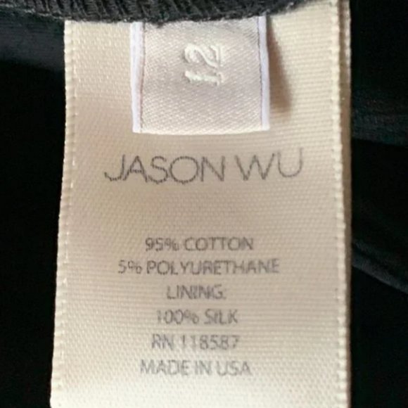 NWT Jason Wu Black Trouser Pants Size 12 - Picture 5 of 6